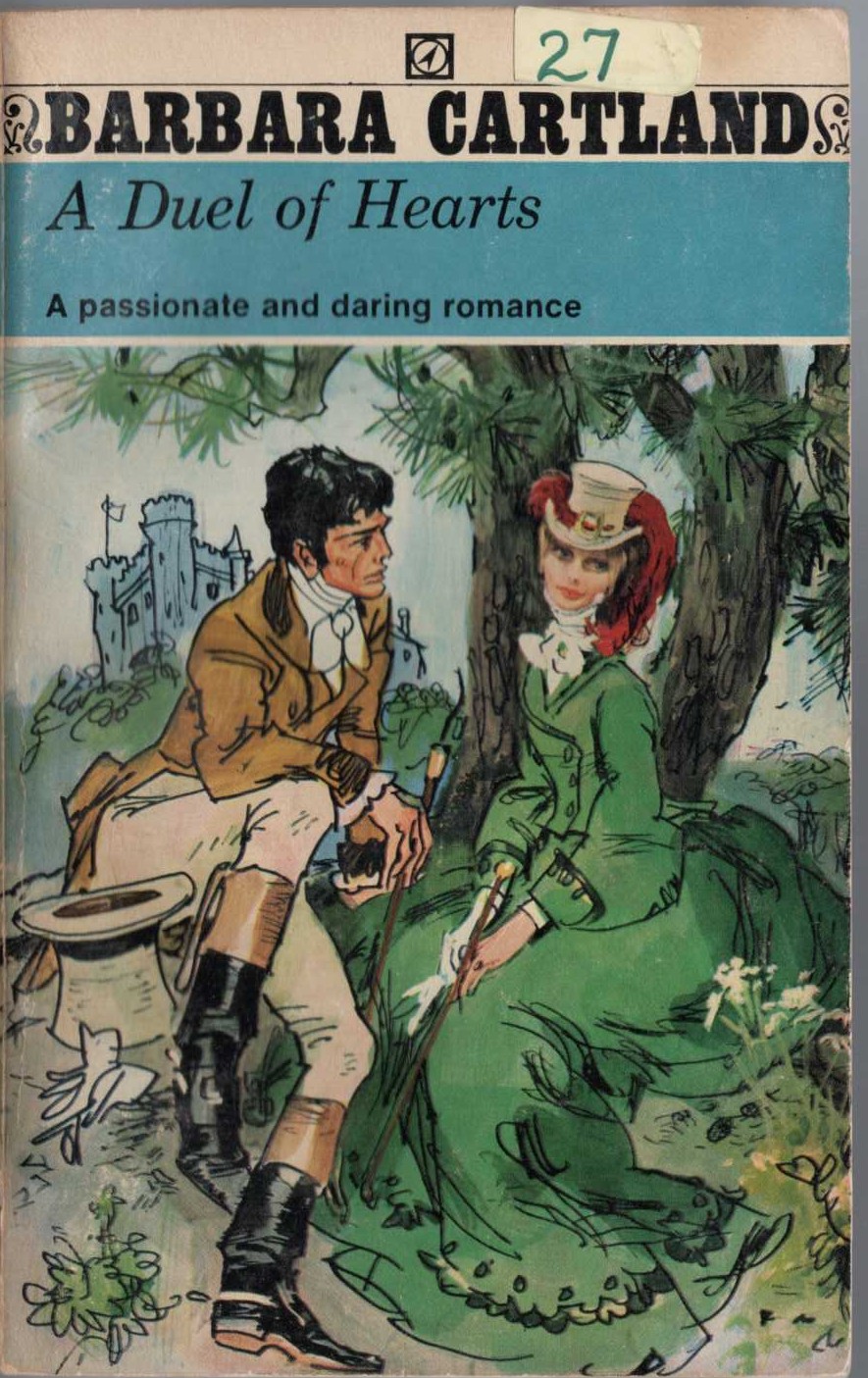 Barbara Cartland  A DUEL OF HEARTS front book cover image