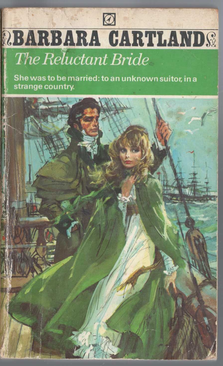 Barbara Cartland  THE RELUCTANT BRIDE front book cover image