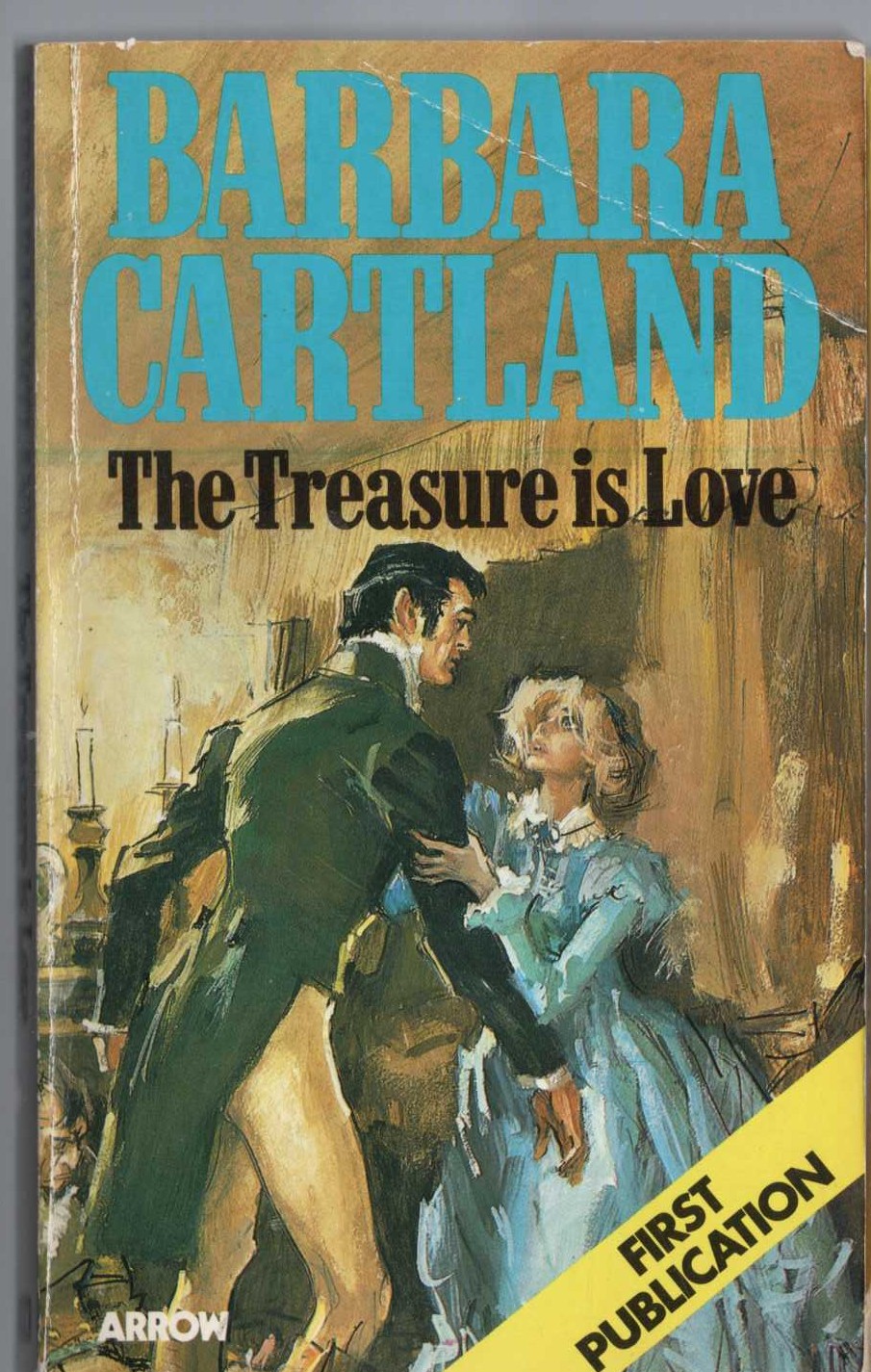 Barbara Cartland  THE TREASURE IS LOVE front book cover image