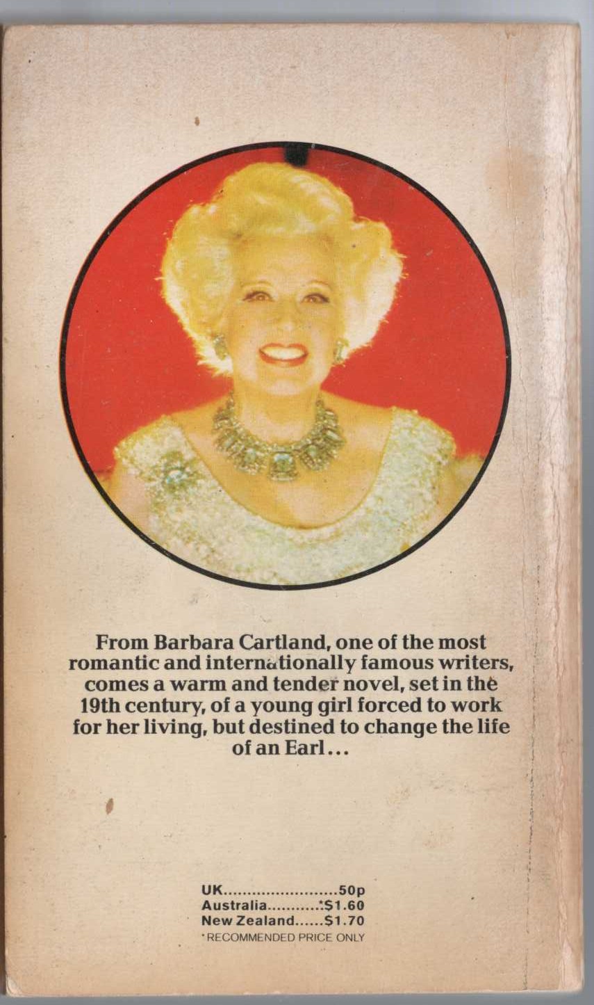 Barbara Cartland  A DREAM FROM THE NIGHT magnified rear book cover image