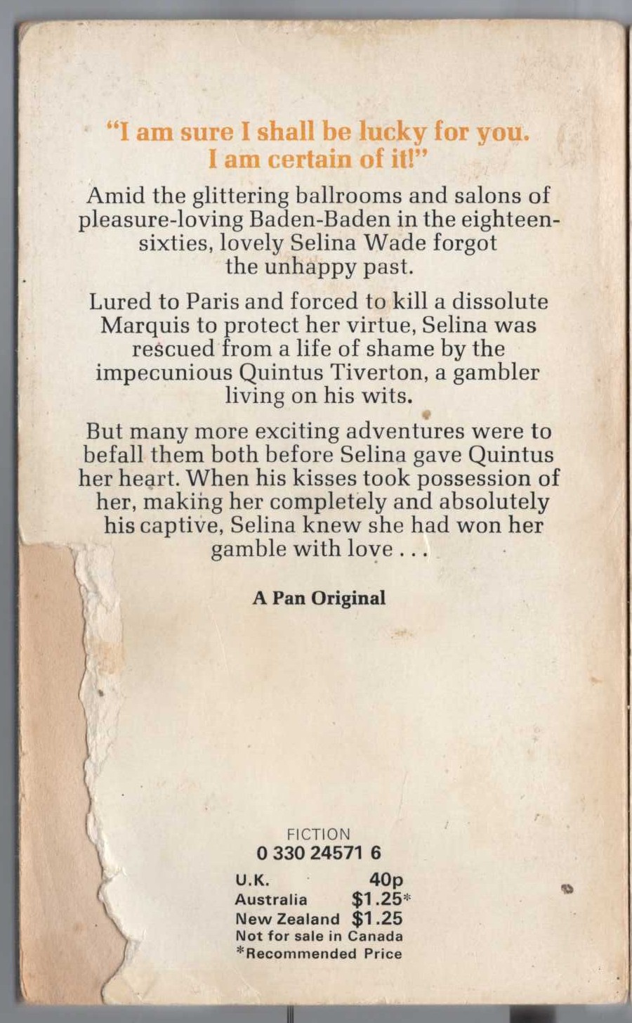 G.K. Chesterton  THE WISDOM OF FATHER BROWN magnified rear book cover image