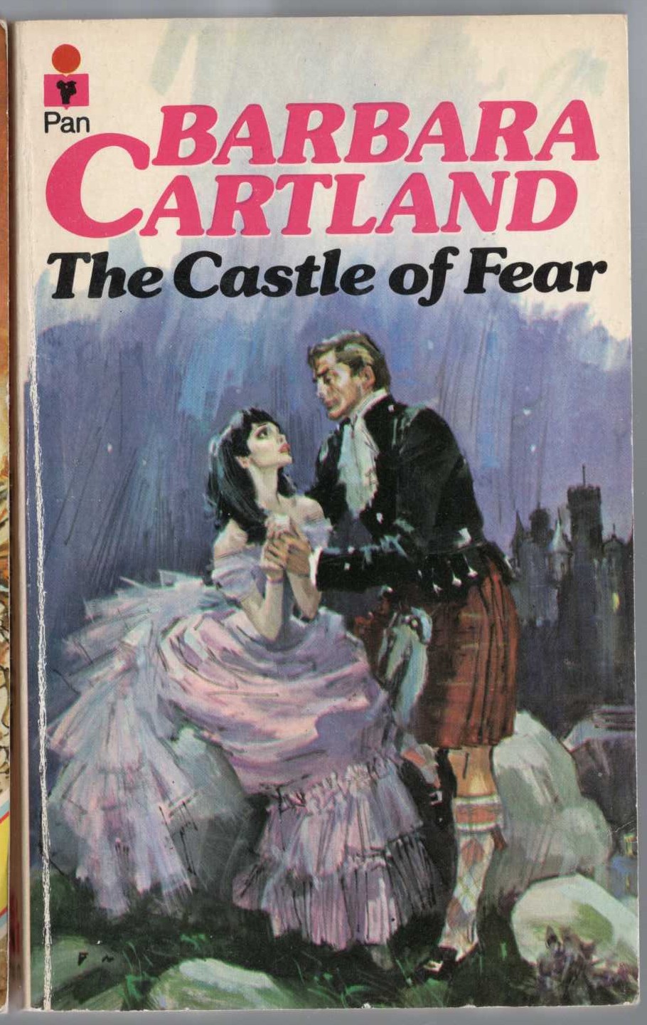 Barbara Cartland  THE CASTLE OF FEAR front book cover image