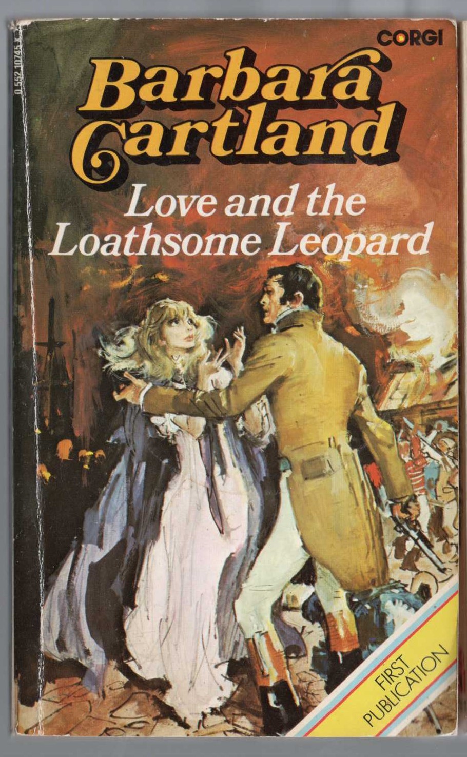 Barbara Cartland  LOVE AND THE LOATHSOME LEOPARD front book cover image