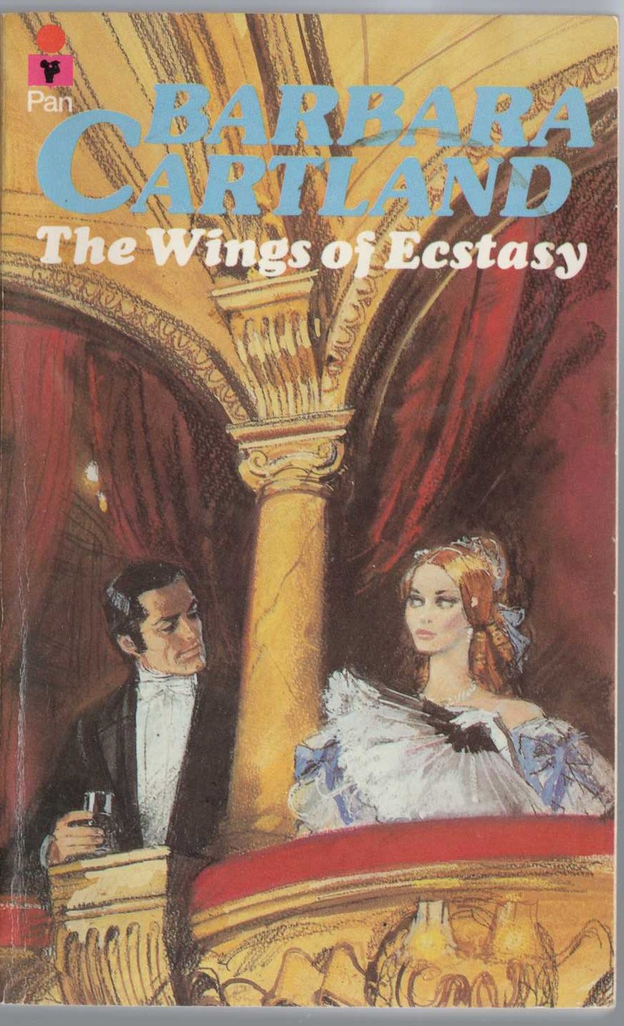 Barbara Cartland  THE WINGS OF ECSTASY front book cover image