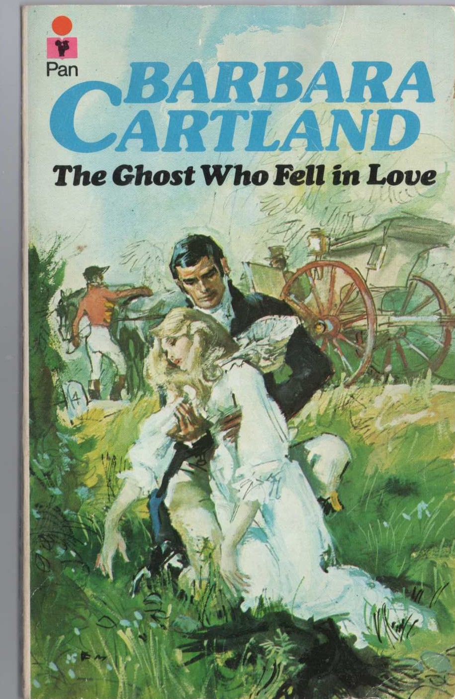 Barbara Cartland  THE GHOST WHO FELL IN LOVE front book cover image