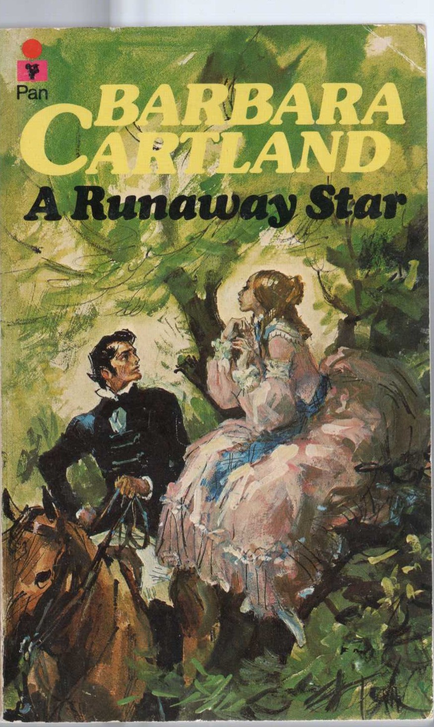 Barbara Cartland  A RUNAWAY STAR front book cover image