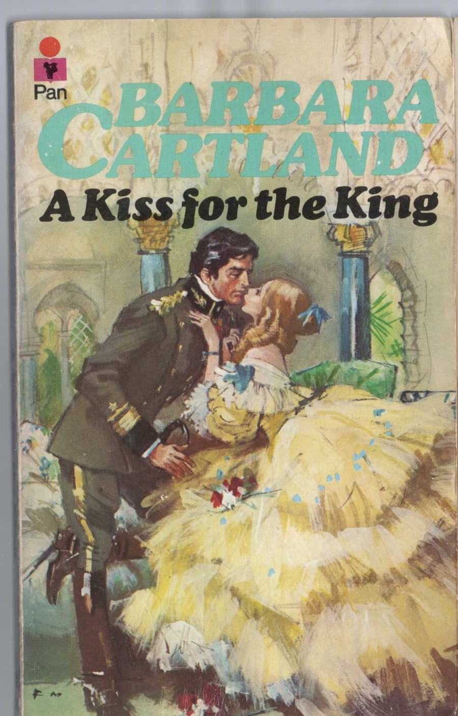 Barbara Cartland  A KISS FOR THE KING front book cover image