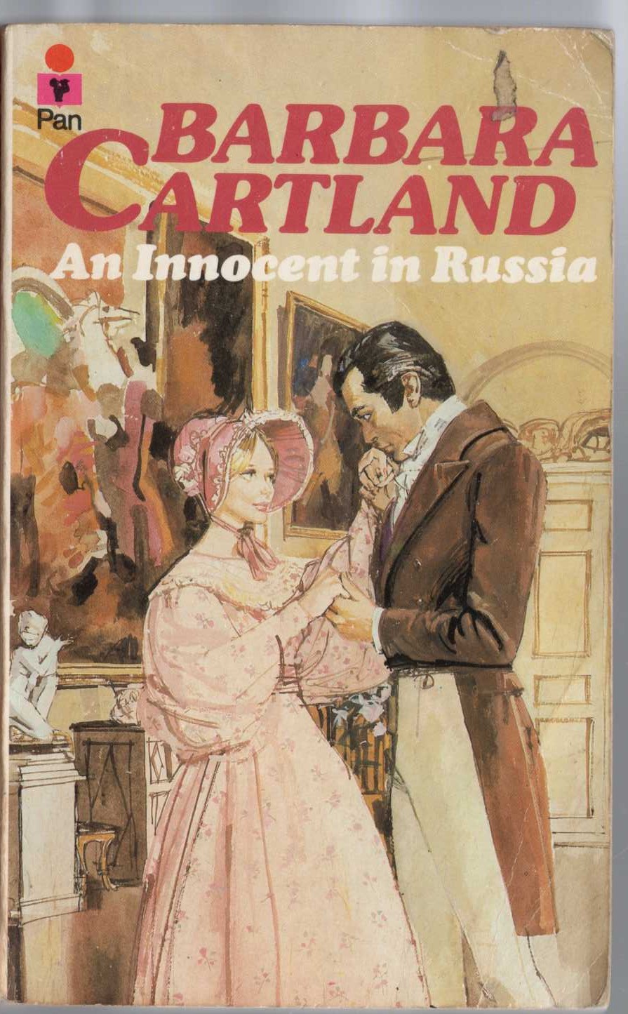 Barbara Cartland  AN INNOCENT IN RUSSIA front book cover image