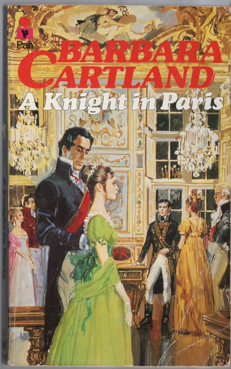 Barbara Cartland  A KNIGHT IN PARIS front book cover image
