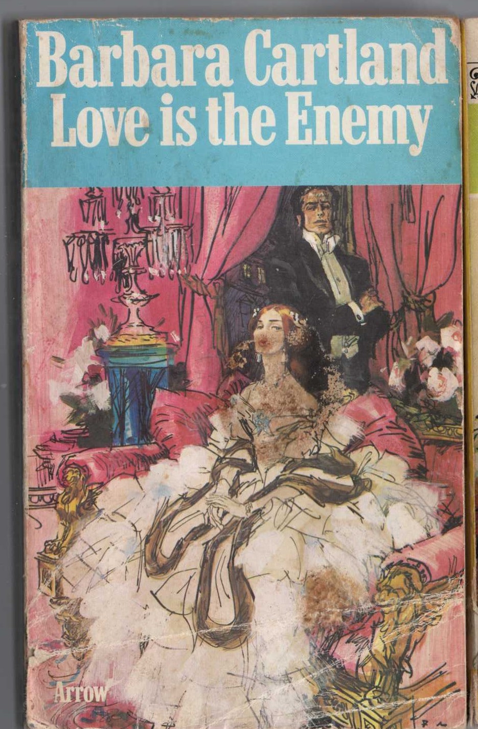 Barbara Cartland  LOVE IS THE ENEMY front book cover image