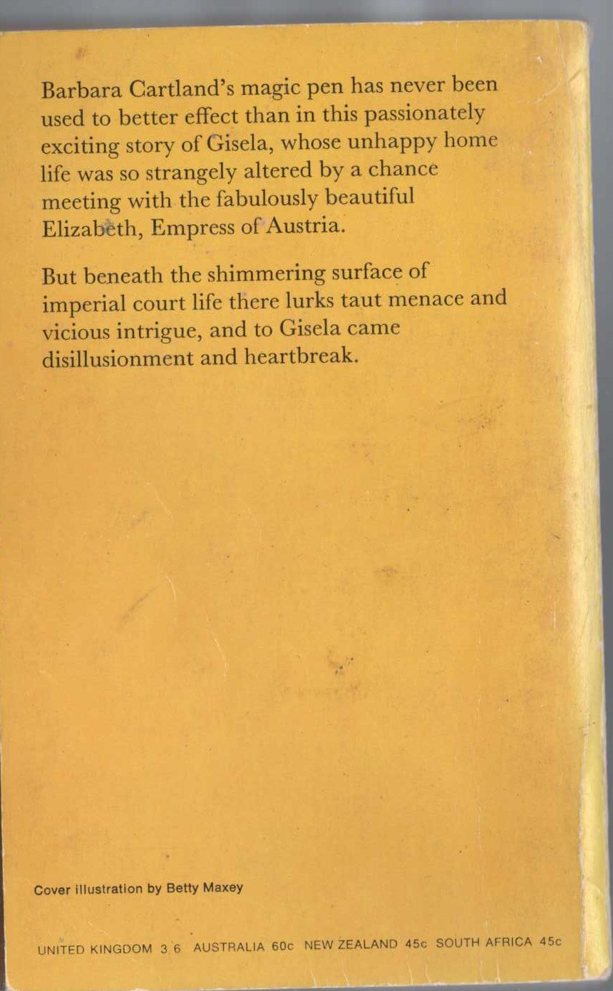 Barbara Cartland  STARS IN MY HEART magnified rear book cover image