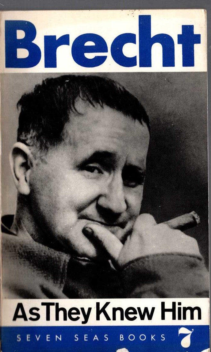 (Hubert Witt edits) BRECHT. AS THEY NEW HIM front book cover image
