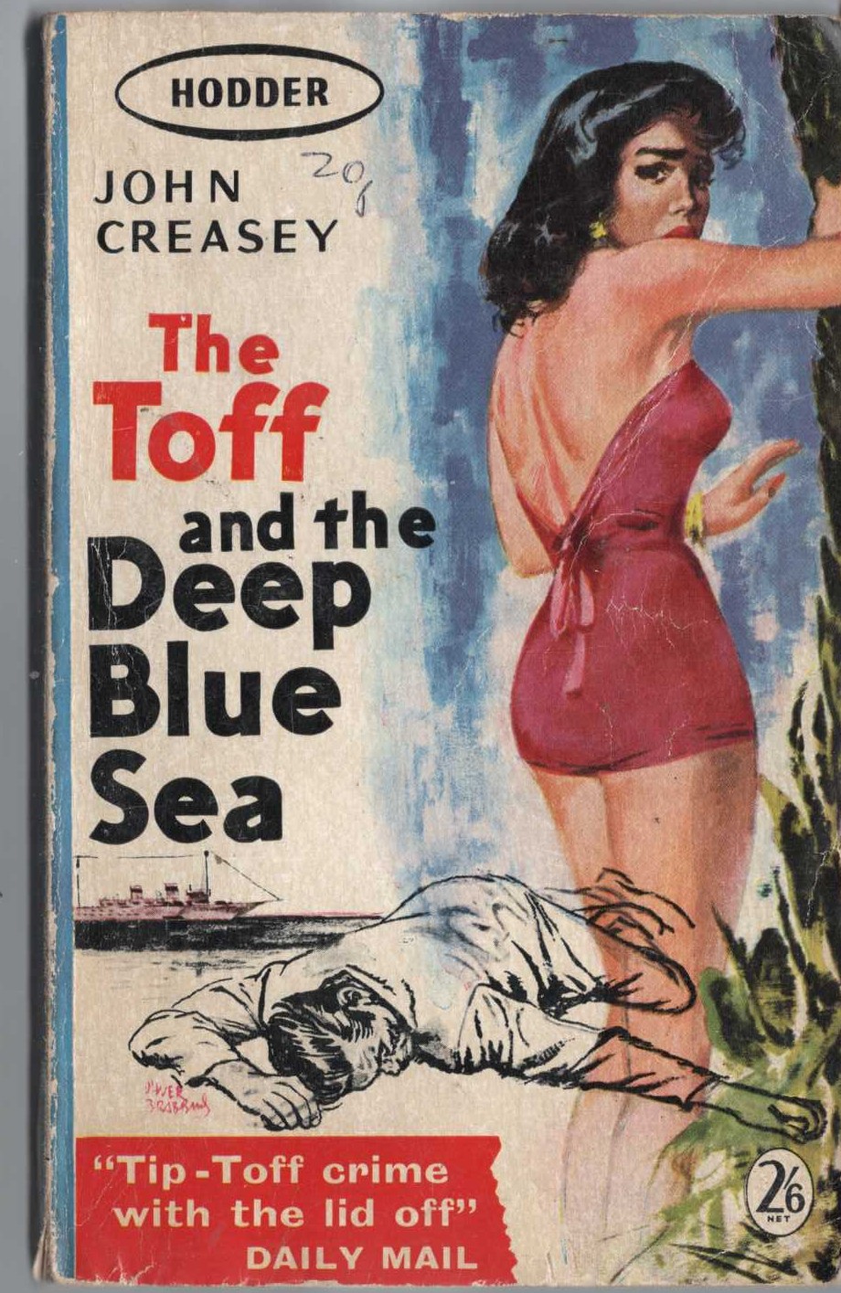 John Creasey  THE TOFF AND THE DEEP BLUE SEA front book cover image