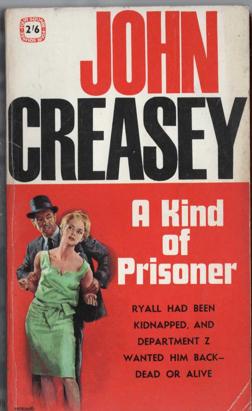 John Creasey  A KIND OF PRISONER (Department 'Z') front book cover image