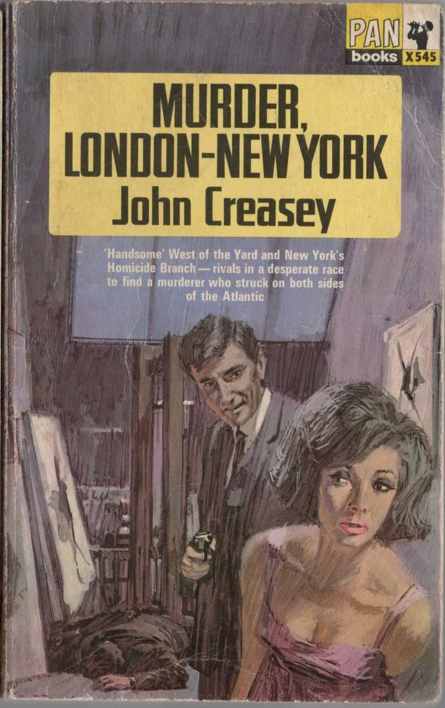 John Creasey  MURDER, LONDON - NEW YORK (Roger West) front book cover image