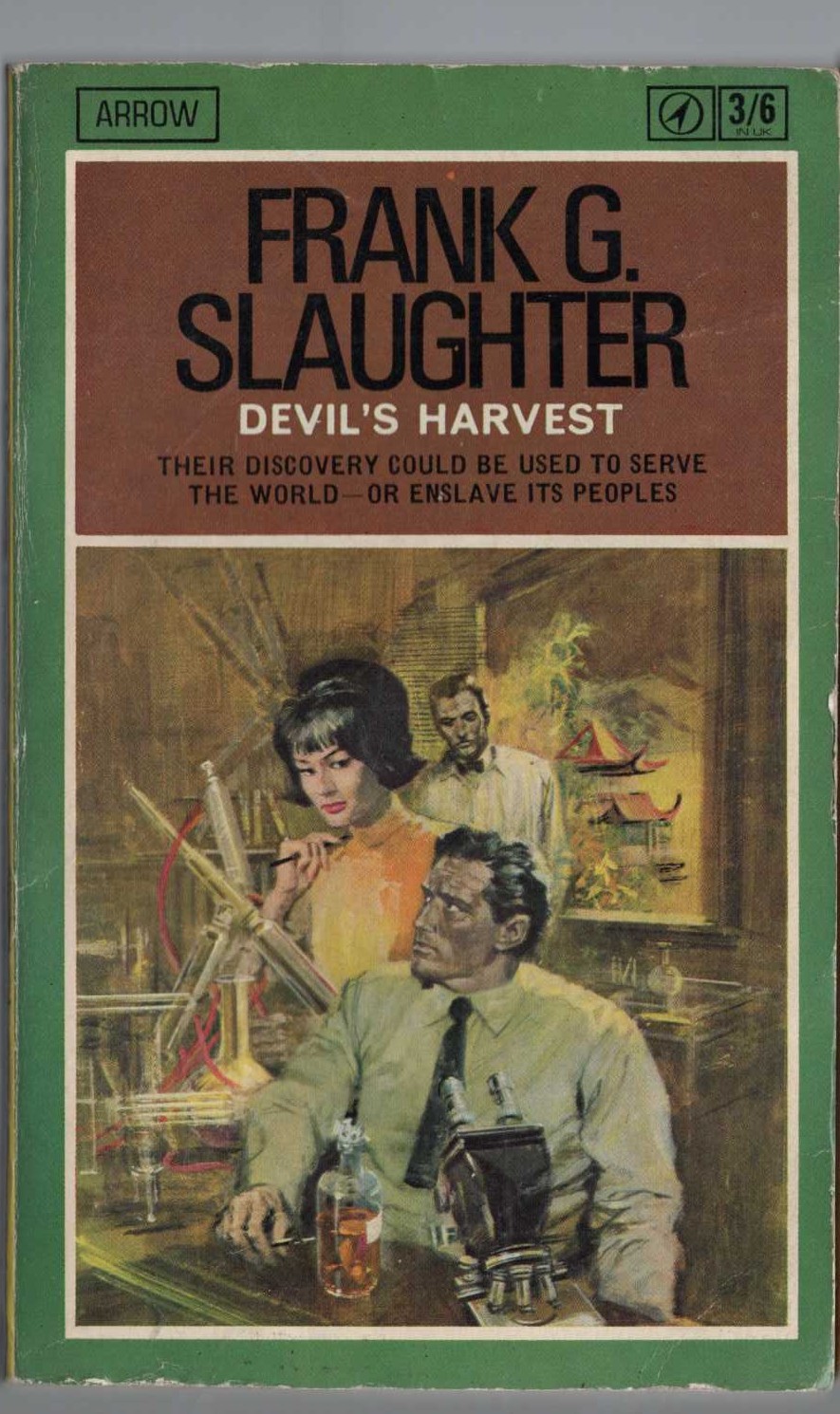 Frank G. Slaughter  DEVIL'S HARVEST front book cover image