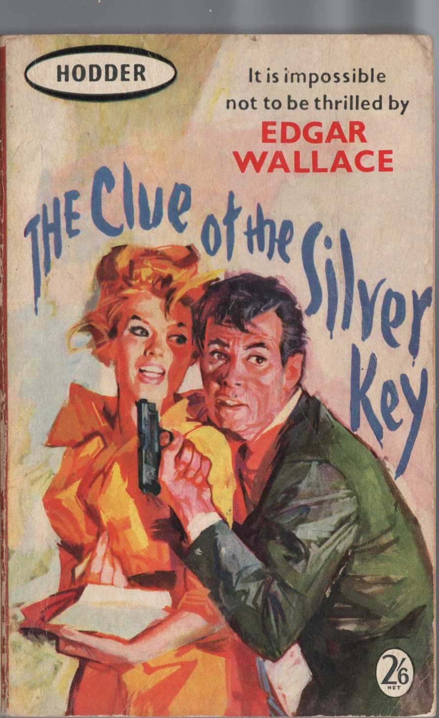 Edgar Wallace  THE CLUE OF THE SILVER KEY front book cover image