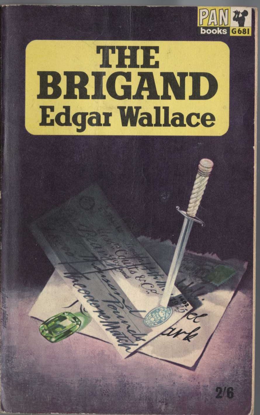 Edgar Wallace  THE BRIGAND front book cover image