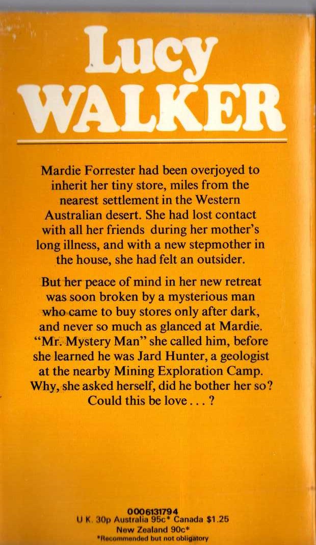 Lucy Walker  GIRL ALONE magnified rear book cover image