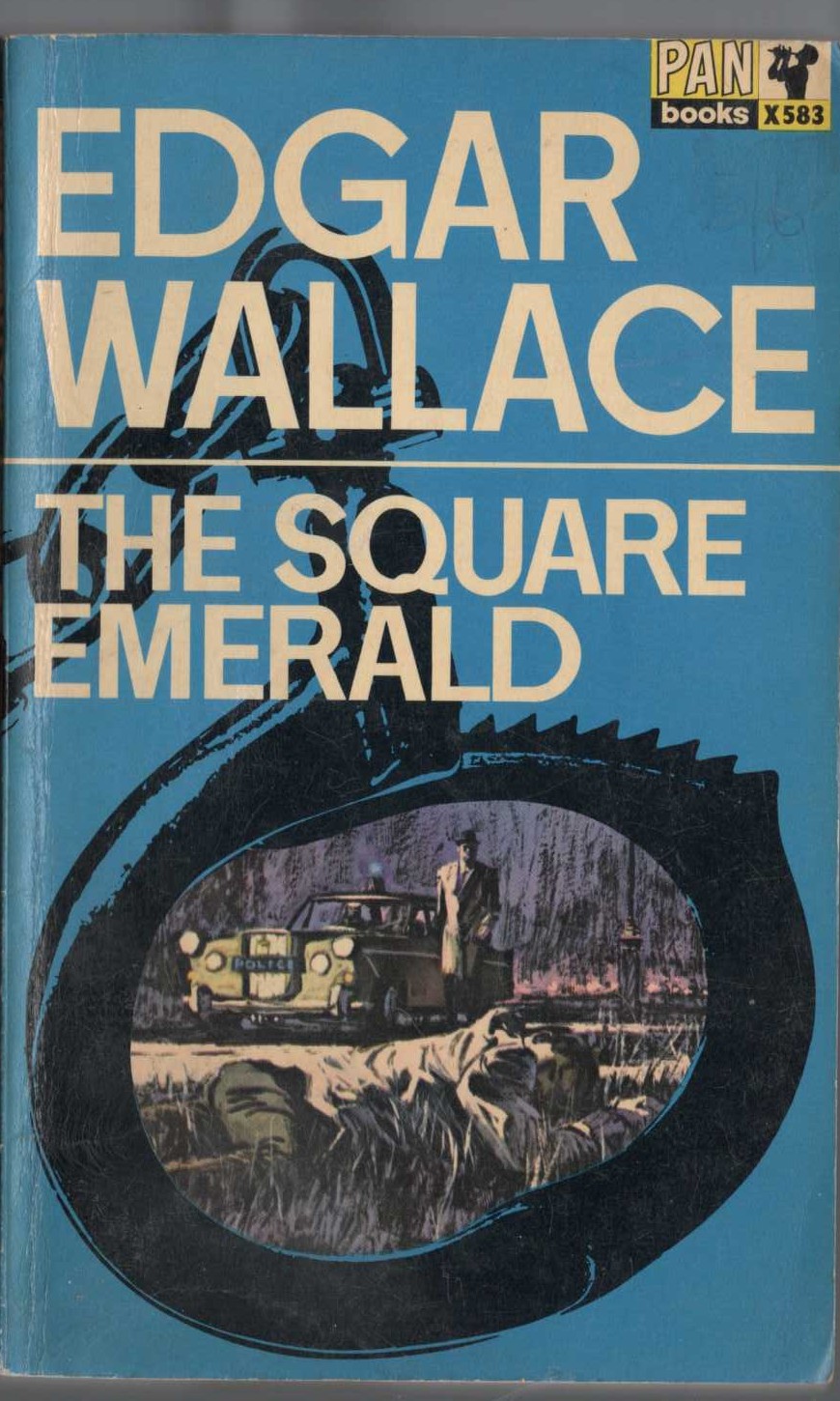 Edgar Wallace  THE SQUARE EMERALD front book cover image
