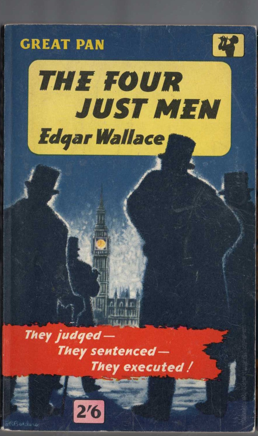 Edgar Wallace  THE FOUR JUST MEN front book cover image