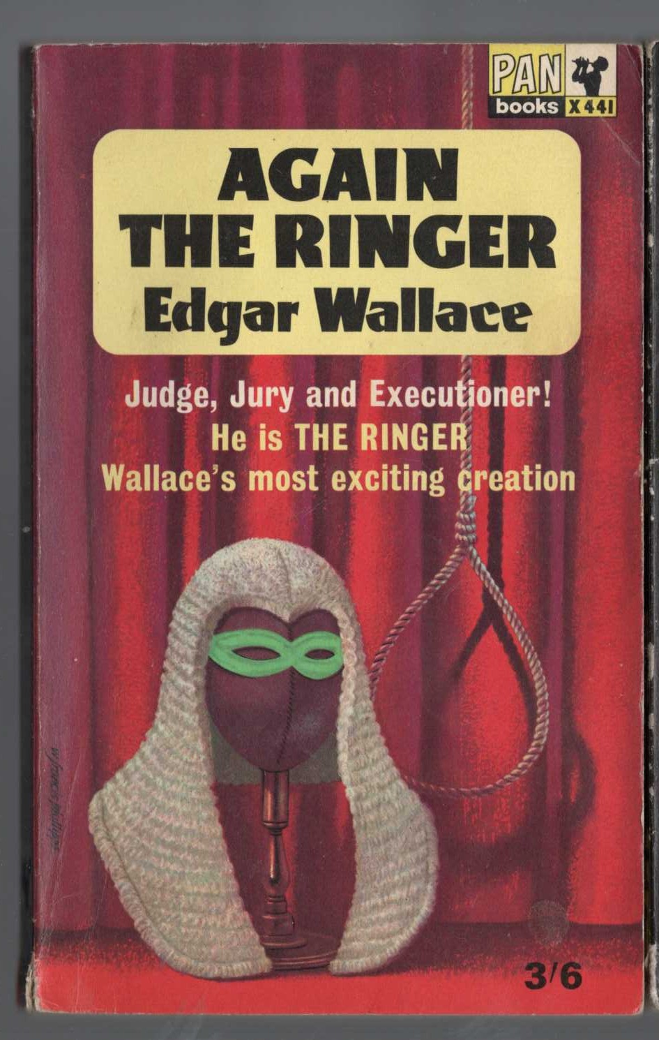 Edgar Wallace  AGAIN THE RINGER front book cover image