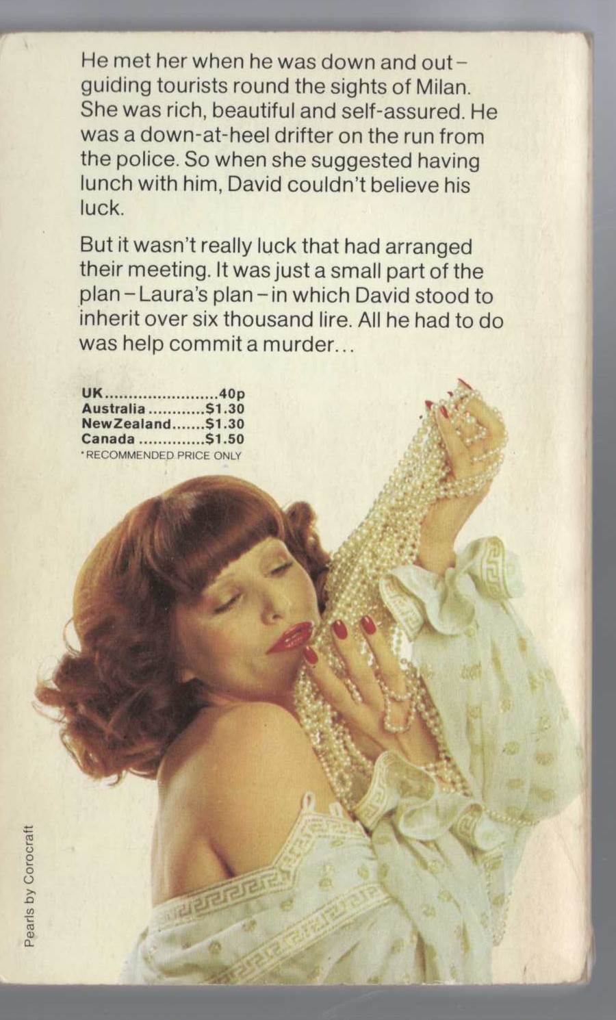 James Hadley Chase  THE WARY TRANSGRESSOR magnified rear book cover image