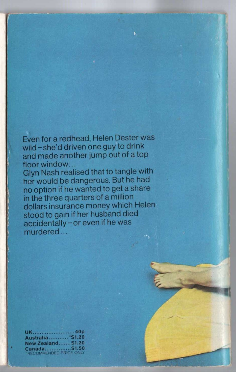 James Hadley Chase  THERE'S ALWAYS A PRICE TAG magnified rear book cover image