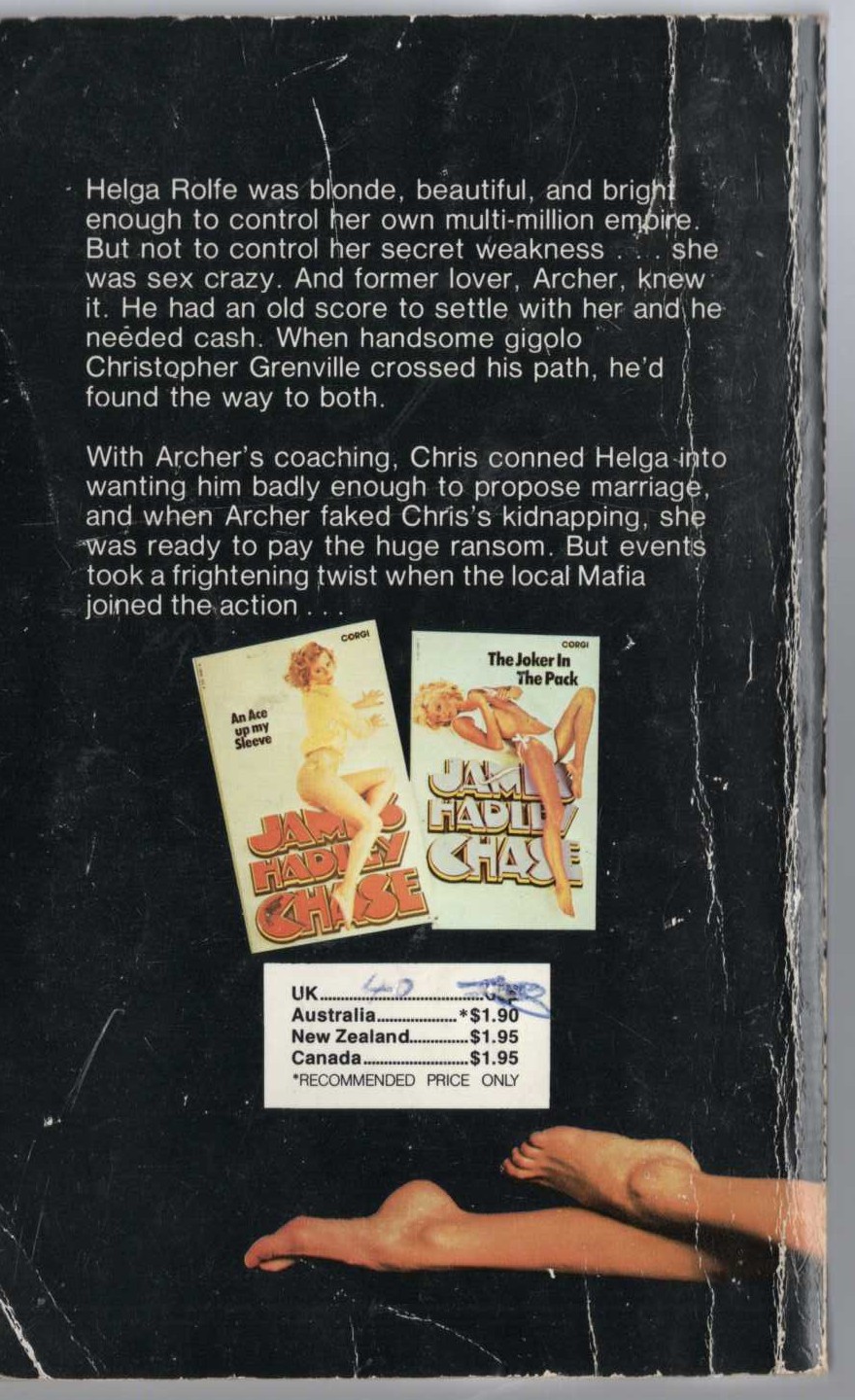 Alistair MacLean  WHEN EIGHT BELLS TOLL (Film tie-in: Anthony Hopkins) magnified rear book cover image