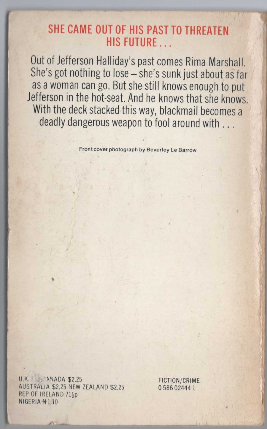 James Hadley Chase  WHAT'S BETTER THAN MONEY magnified rear book cover image