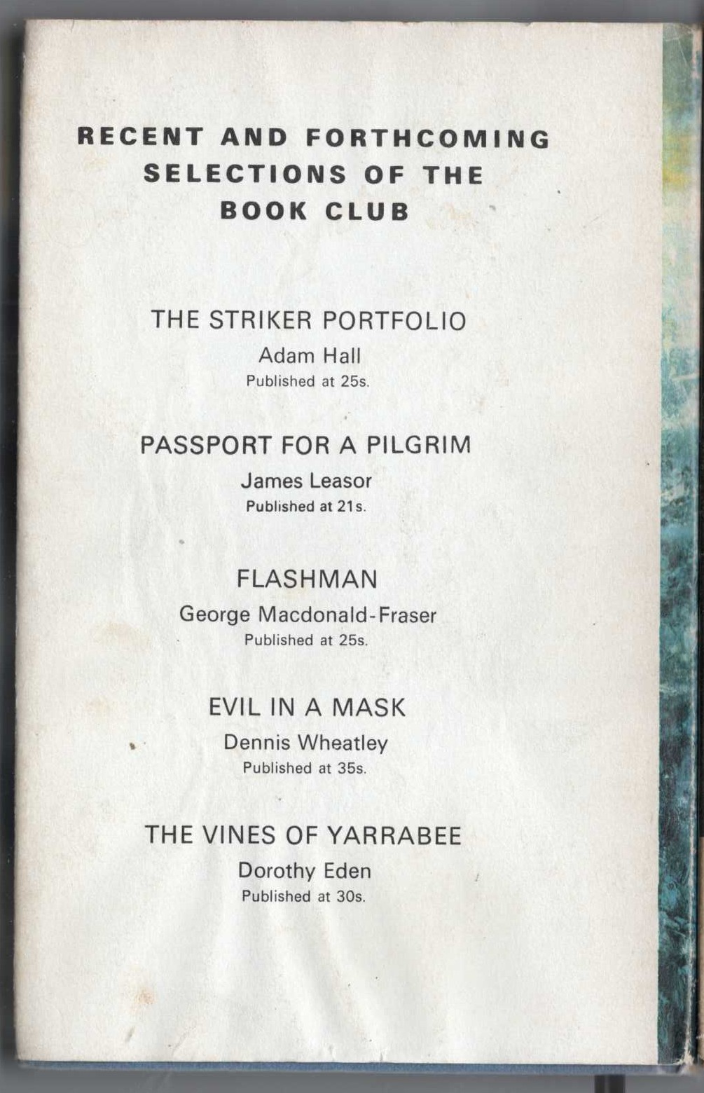 THE POSEIDON ADVENTURE magnified rear book cover image