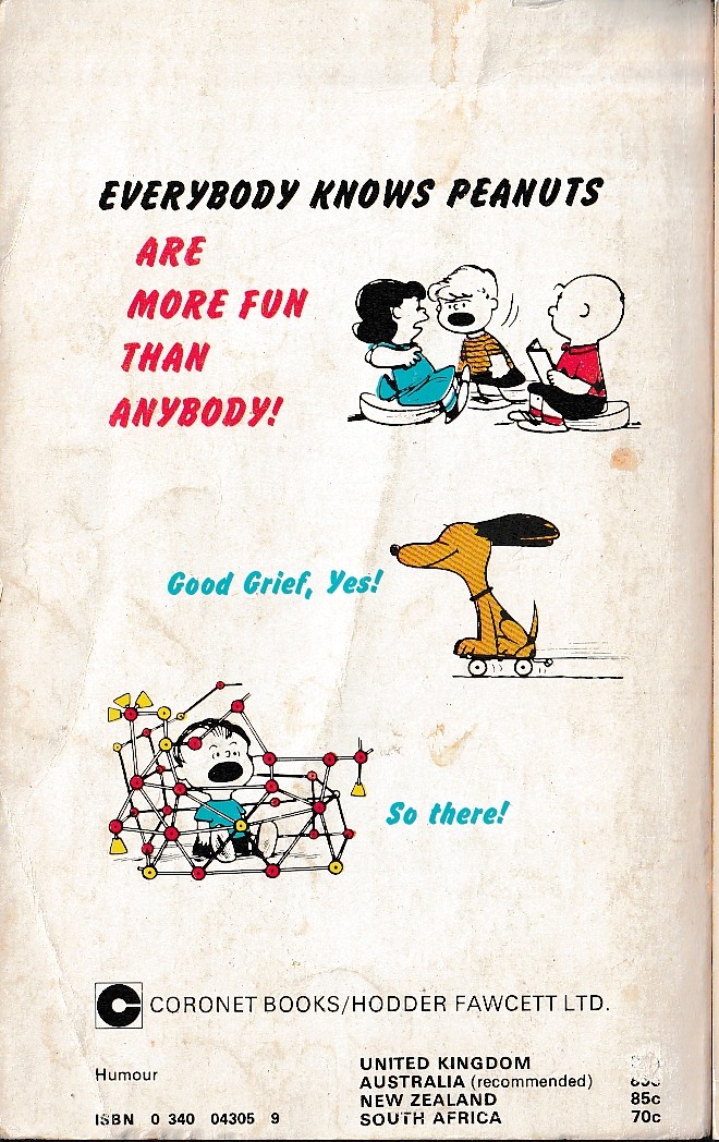 Charles M. Schulz  FUN WITH PEANUTS magnified rear book cover image