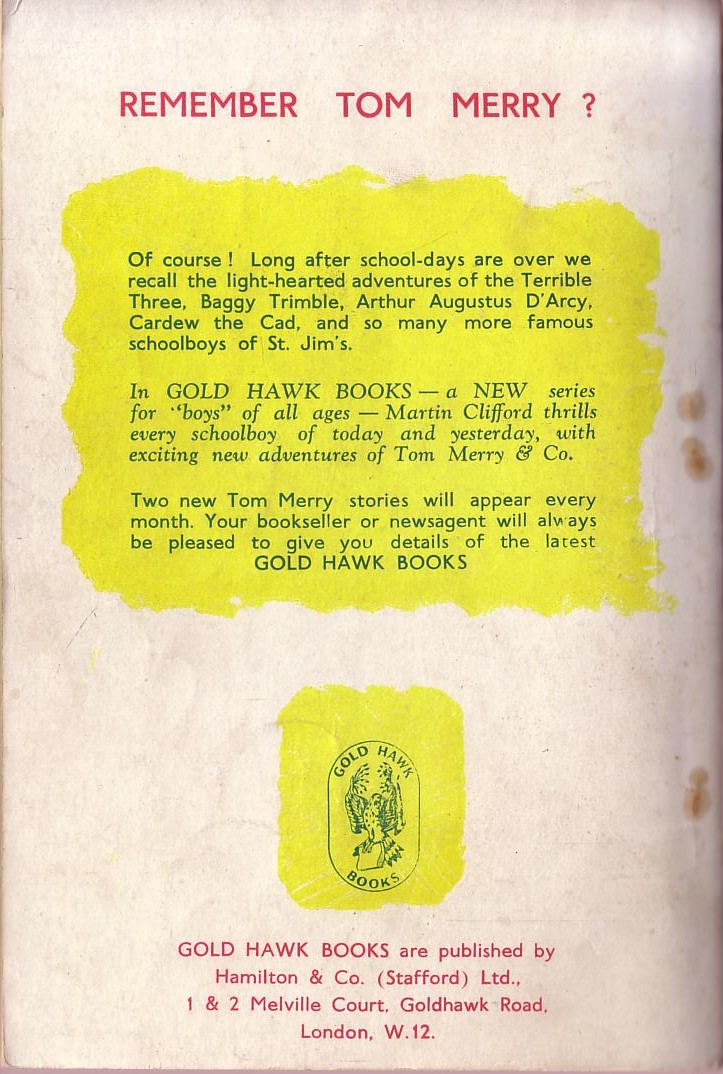 Martin Clifford  WHO RAGGED RAILTON? magnified rear book cover image