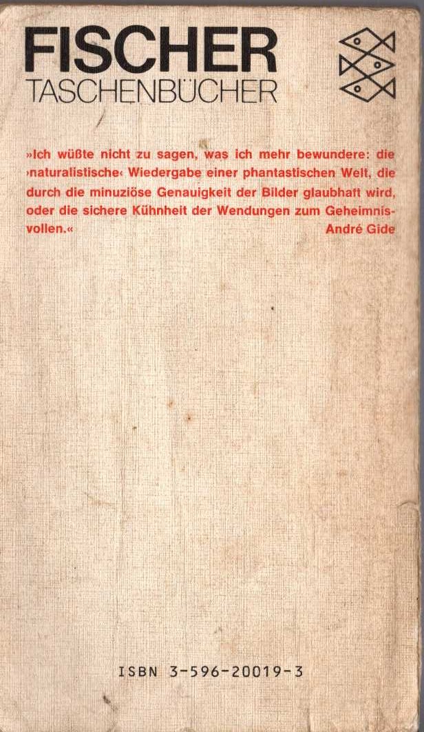 (Franz Kafka German texts) DAS URTEIL magnified rear book cover image