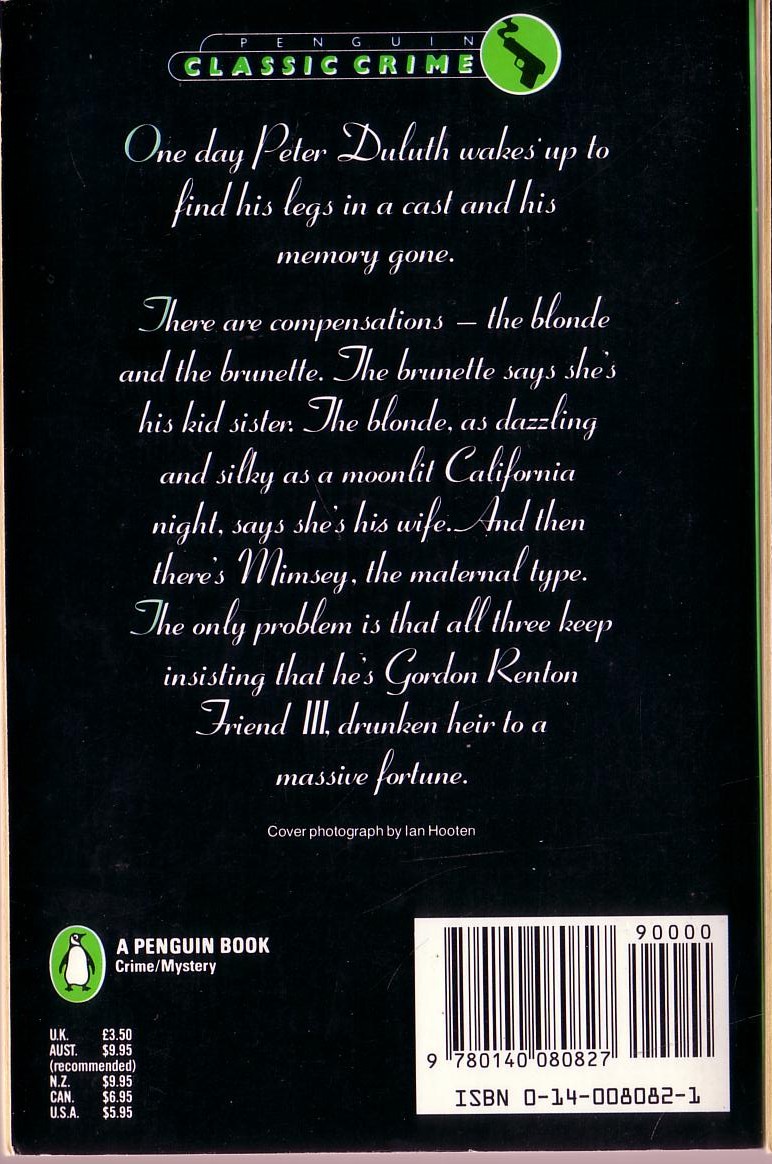 Patrick Quentin  A PUZZLE FOR FIENDS magnified rear book cover image