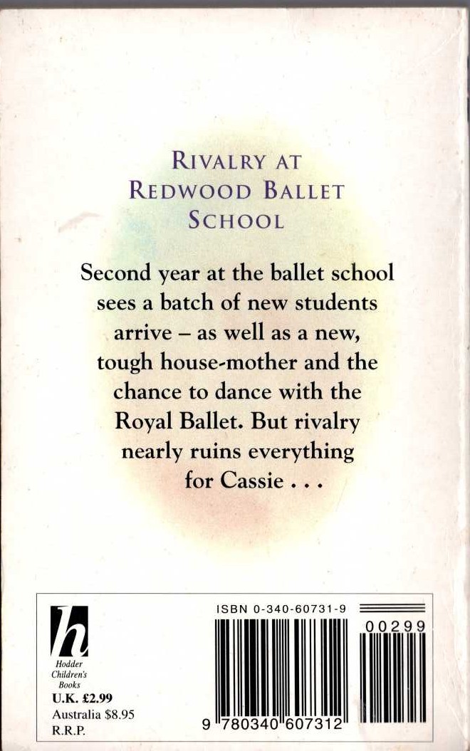 Mal Lewis Jones  NEW FRIENDS AT THE BALLET SCHOOL magnified rear book cover image