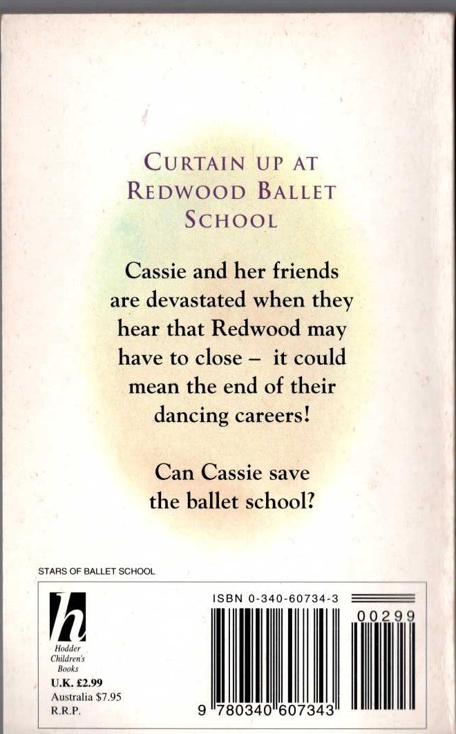 Mal Lewis Jones  STAR OF THE BALLET SCHOOL magnified rear book cover image