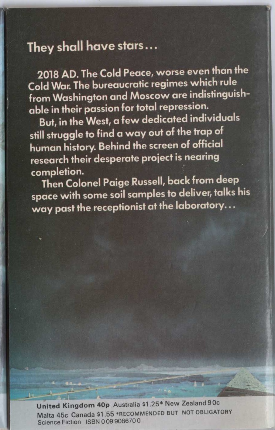 James Blish  THEY SHALL HAVE STARS magnified rear book cover image
