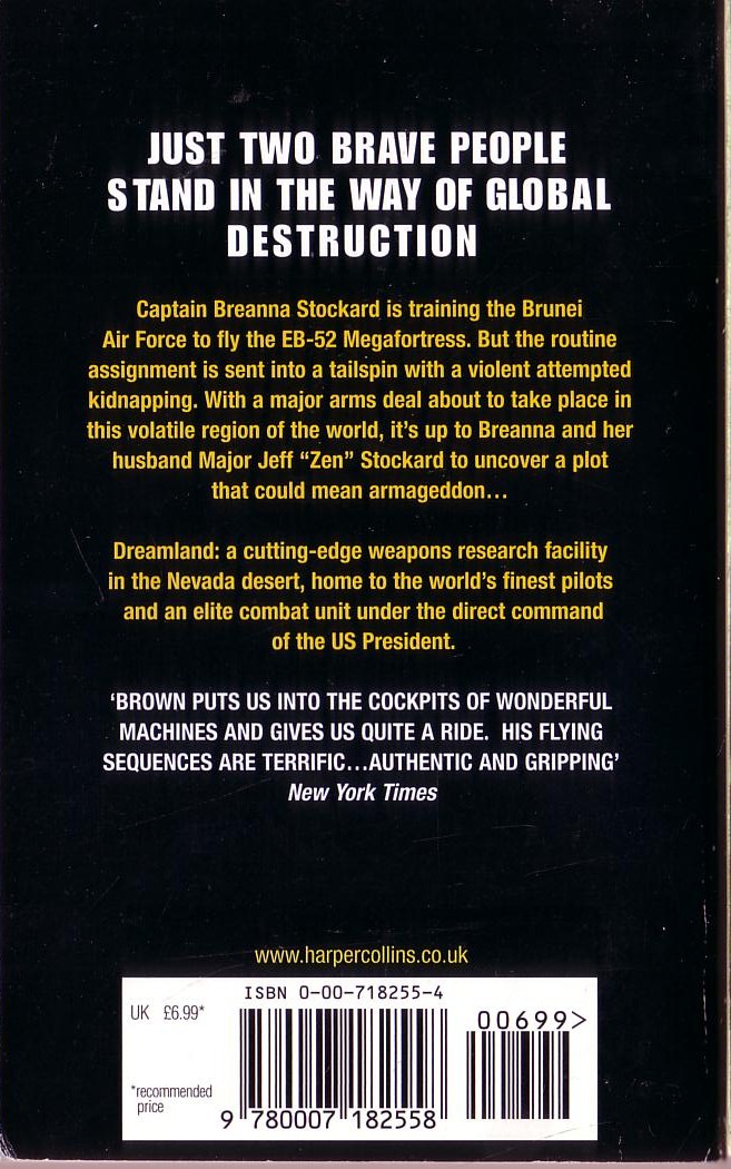 (Dale Brown & Jim Defelice) DREAMLAND: ARMAGEDDON magnified rear book cover image