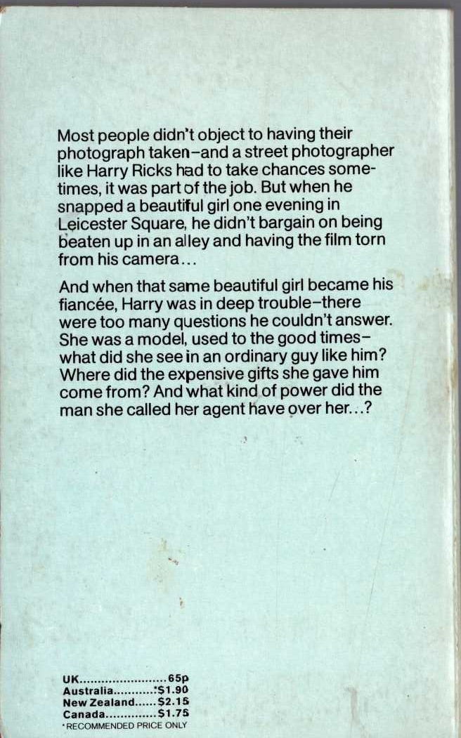 James Hadley Chase  BUT A SHORT TIME TO LIVE magnified rear book cover image