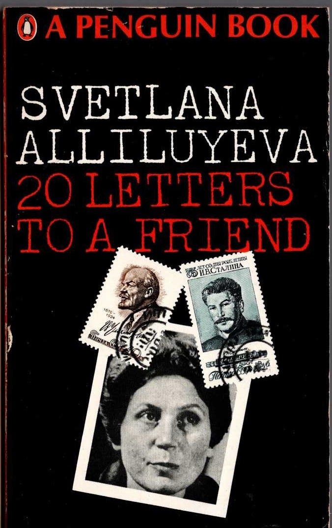 Svetlana Alliluyeva  20 LETTERS TO A FRIEND front book cover image