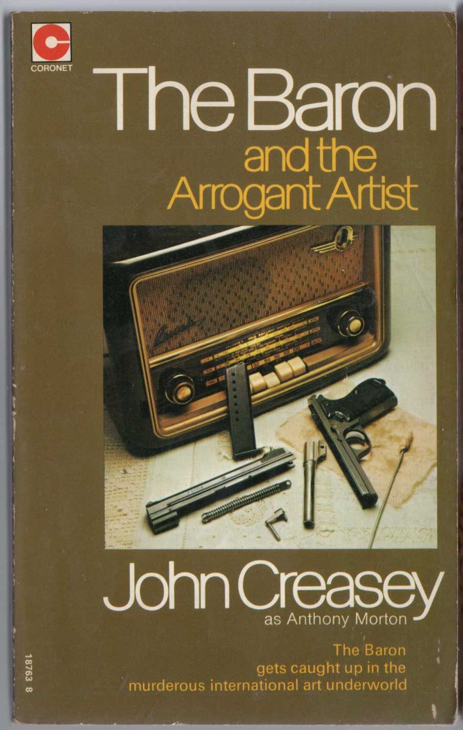 Anthony Morton  THE BARON AND THE ARROGANT ARTIST front book cover image