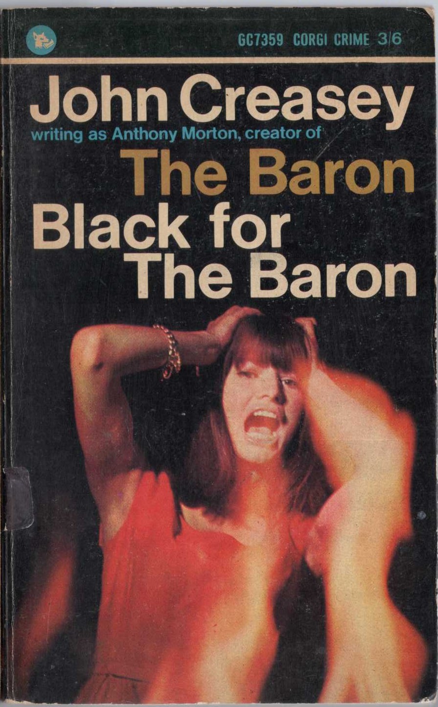 Anthony Morton  BLACK FOR THE BARON front book cover image