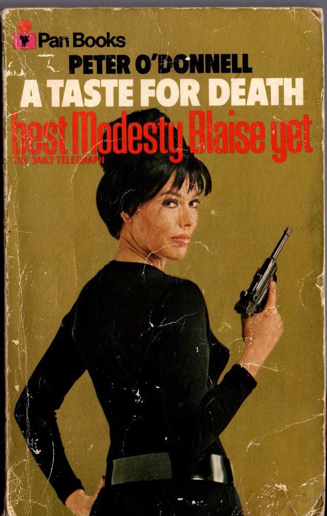 Peter O'Donnell  A TASTE FOR DEATH front book cover image