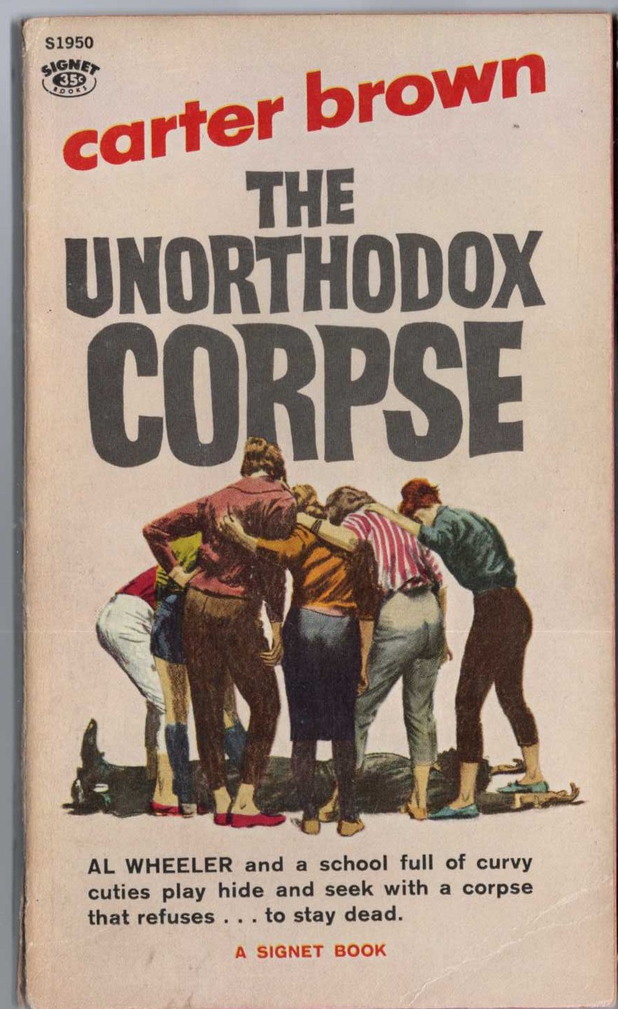 Carter Brown  THE UNORTHODOX CORPSE front book cover image