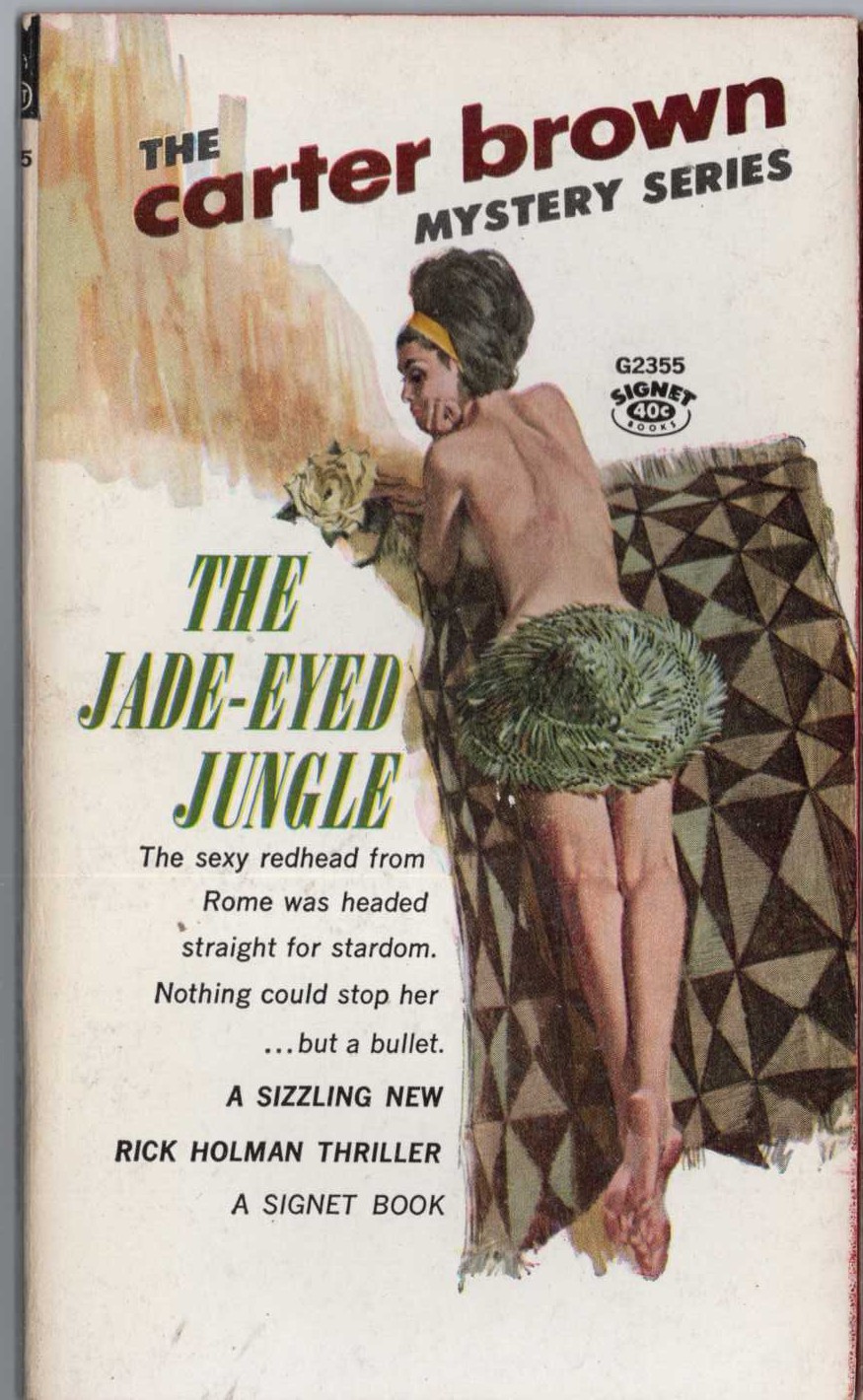 Carter Brown  THE JADE-EYED JUNGLE front book cover image