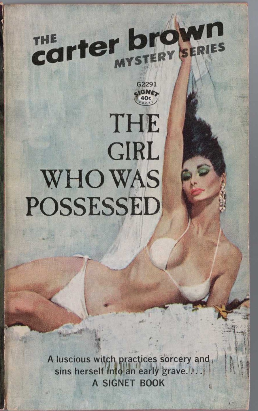 Carter Brown  THE GIRL WHO WAS POSSESSED front book cover image