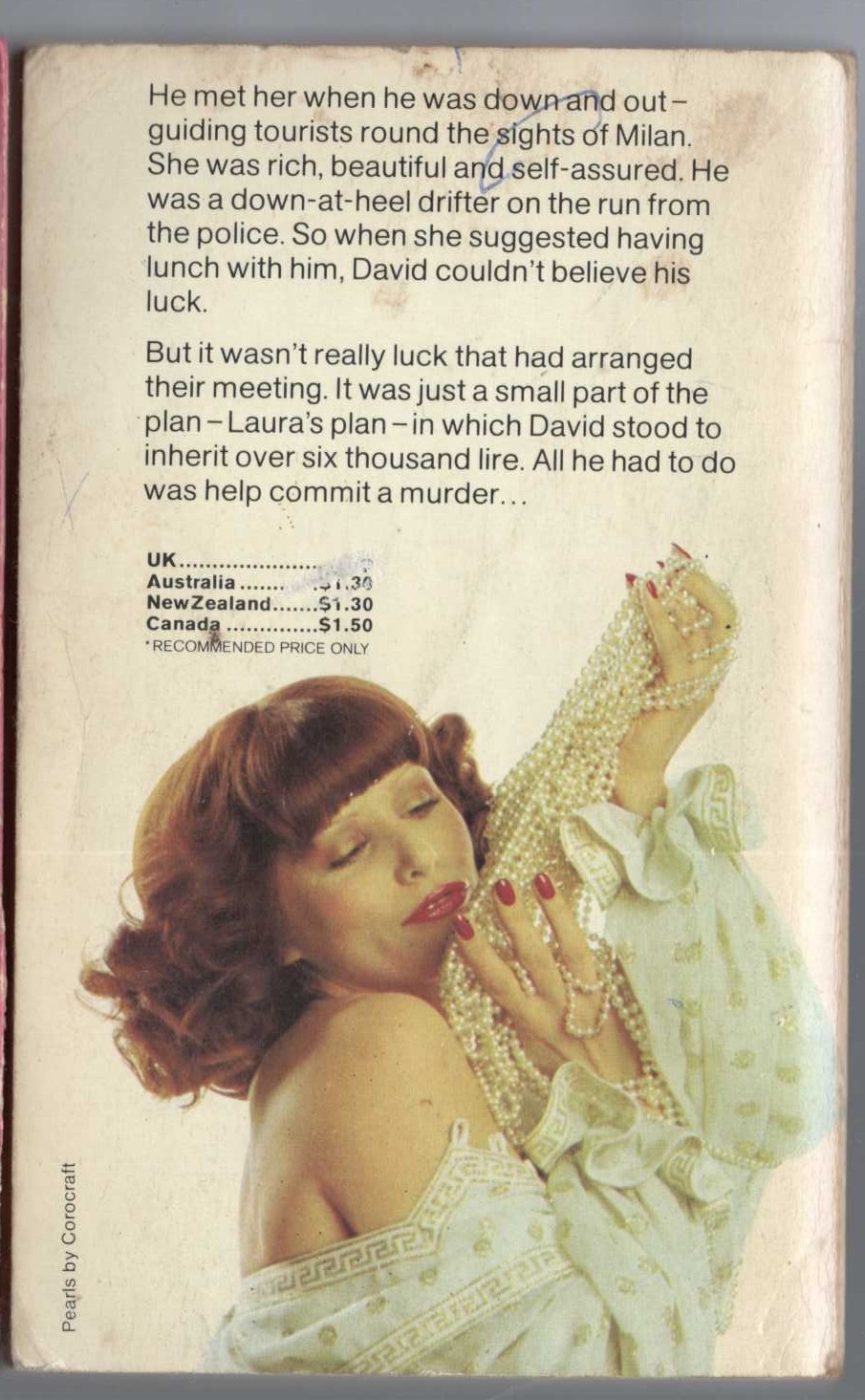 James Hadley Chase  THE WARY TRANSGRESSOR magnified rear book cover image