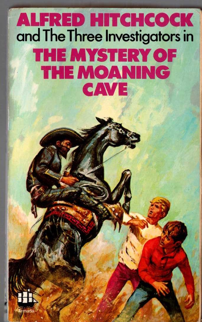 Alfred Hitchcock (introduces_The_Three_Investigators) THE MYSTERY OF THE MOANING CAVE front book cover image