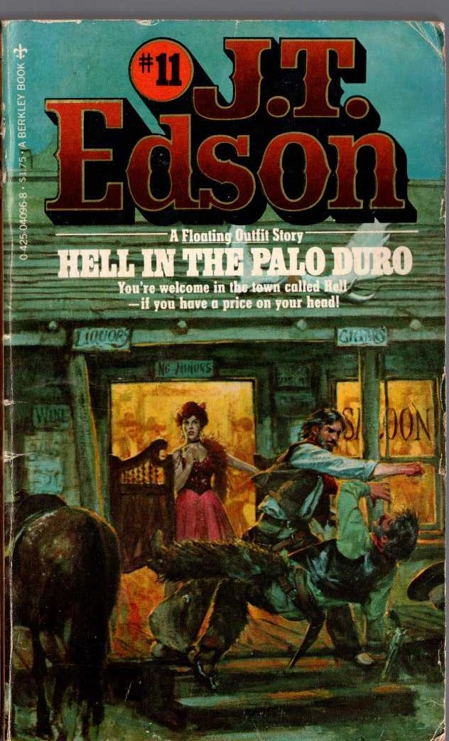 J.T. Edson  HELL IN THE PALO DURO front book cover image